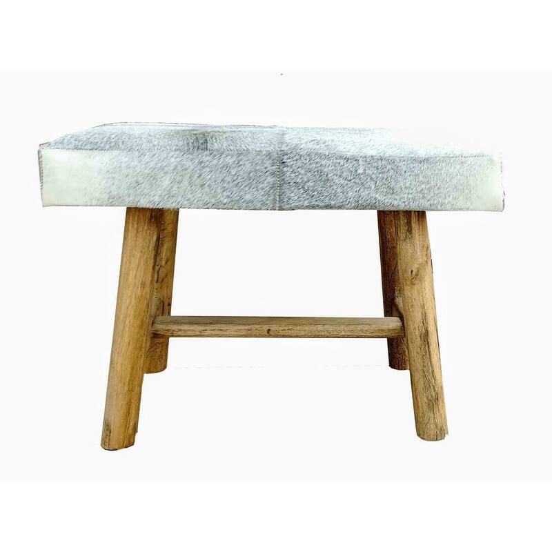 THOR Grey Cowhide Bench