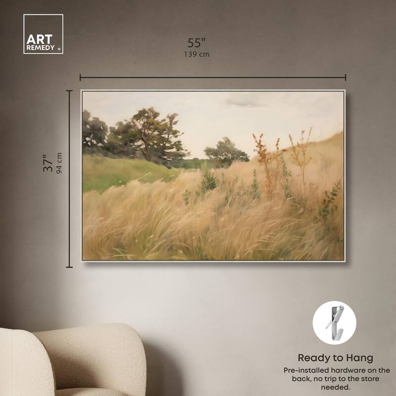 Cogon Grass Breeze I Canvas by Art Remedy