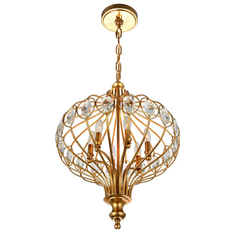 Altair 6 Light Chandelier With Antique Bronze Finish - Antique Bronze