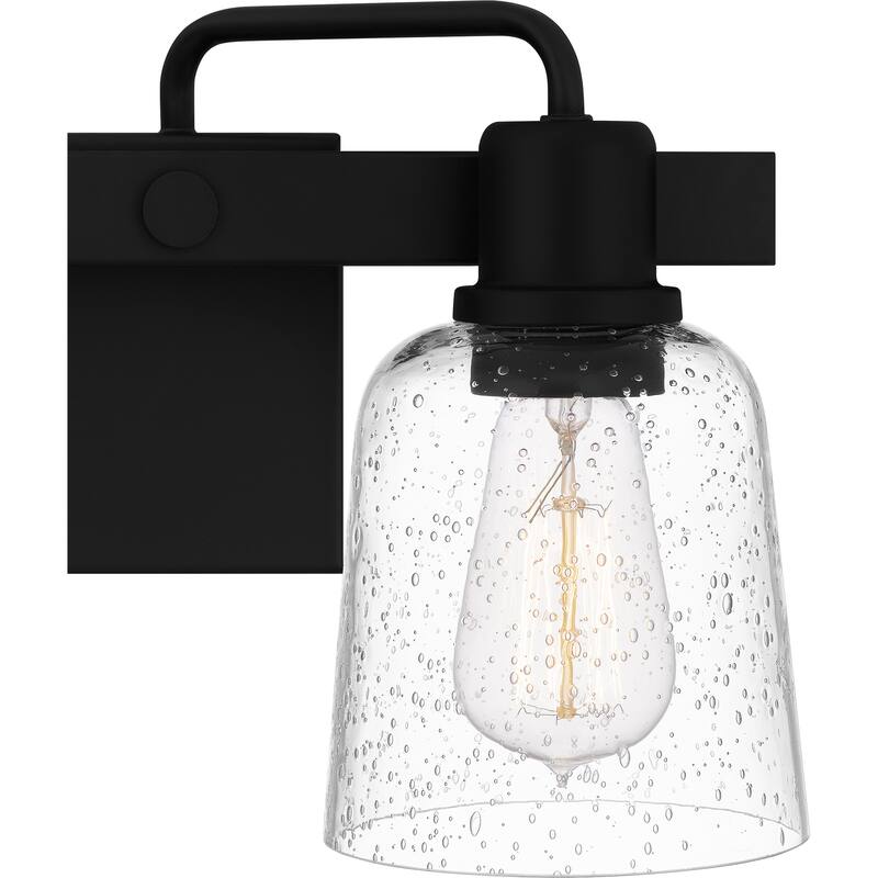 Lydia 2-Light Matte Black Vanity Light