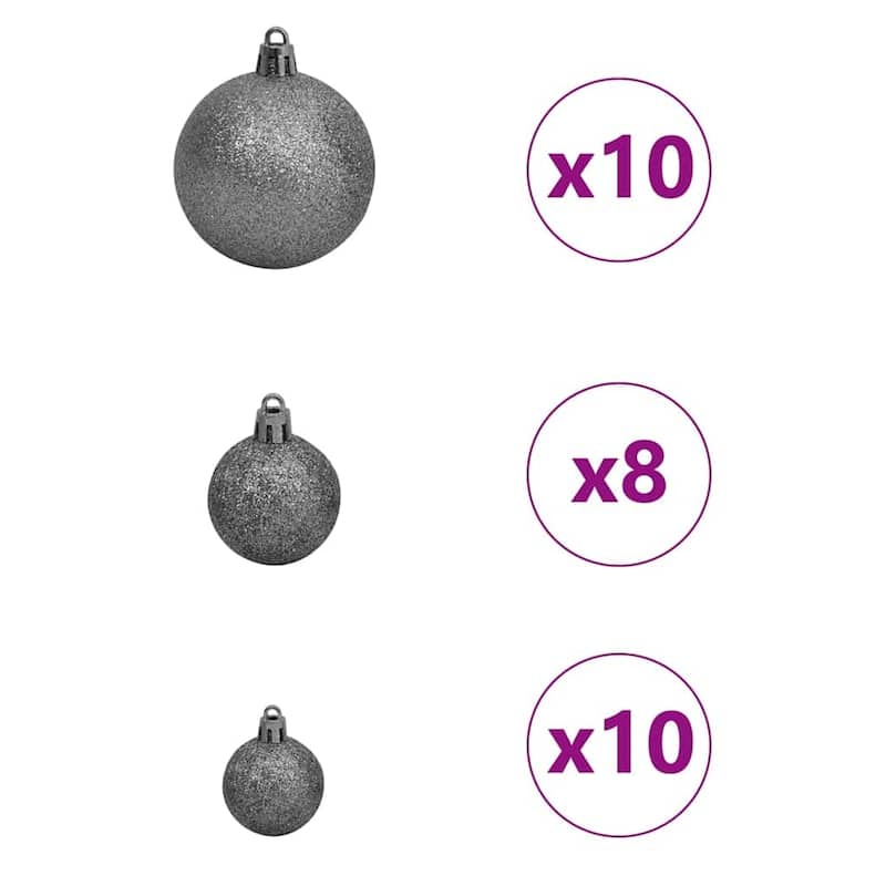 vidaXL Christmas Tree with Decorative String Lights