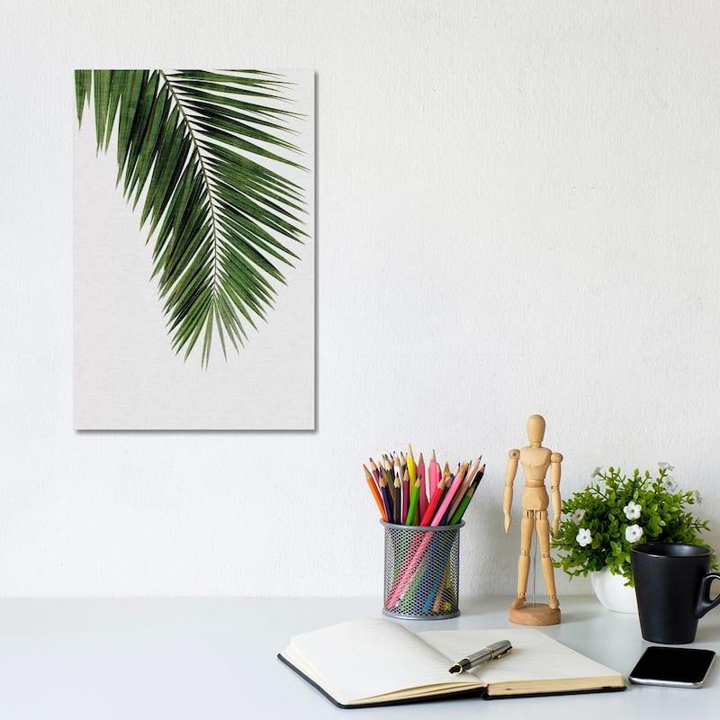 iCanvas "Palm Leaf I" by Orara Studio Canvas Print - 12x8x0.75