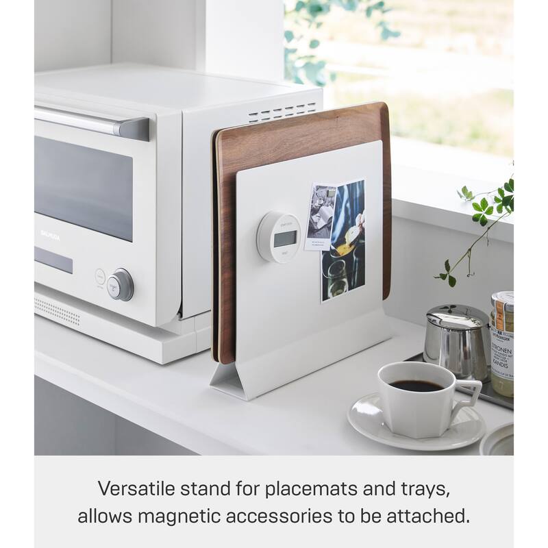Yamazaki Home Placemat Stand, Steel - L 2.56 x W 11.81 x H 10.43 inches