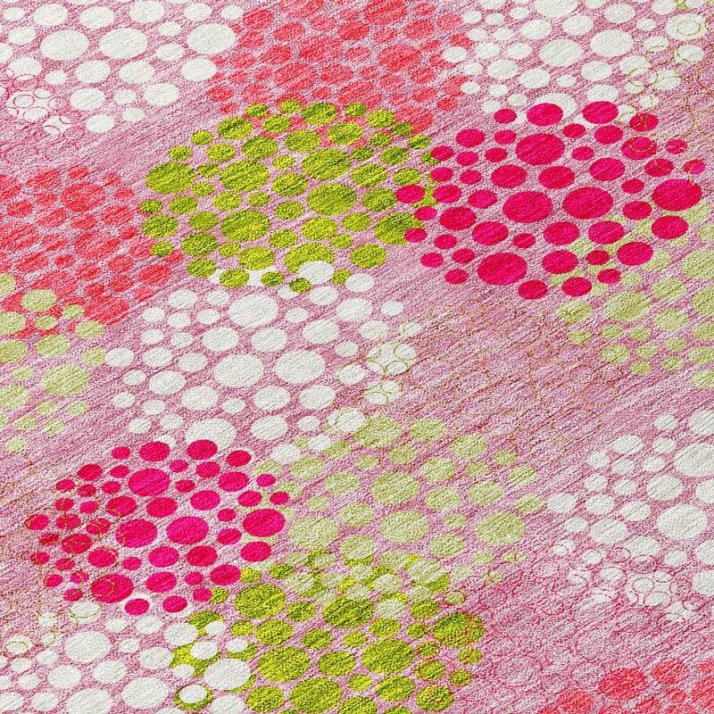 HomeRoots Polka Dot Transitional Rectangle Outdoor Rug