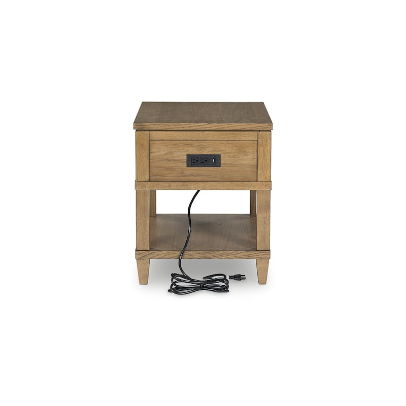 Signature Design by Ashley Sharlance Brown End Table - 20" W x 26" D x 24" H