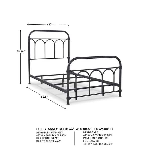 Nashburg Twin Metal Bed - Multi