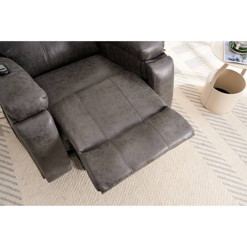 Power Lift Recliner Chair with Massage and Heat for Elderly,Heavy Duty and Safety Motion Reclining Mechanism with USB Ports