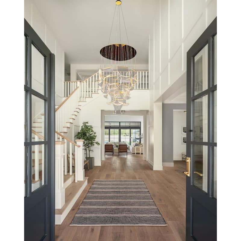 Luxury Acrylic Chandelier 40" Wide 24-lights LED Multi- Light Pendant