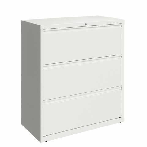 Hirsh 36-in Wide HL10000 Series 3 Drawer Lateral File Cabinet, White