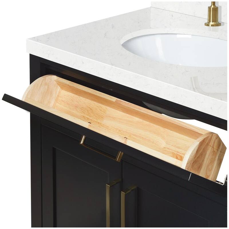 Ariel T030SCQOVO Hepburn 30" Free Standing Single Oval Basin Vanity