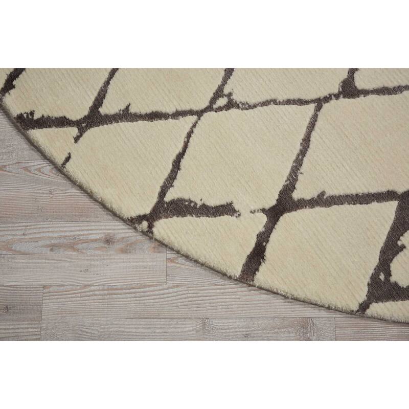 Nourison Twilight Contemporary Geometric Trellis Area Rug