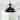 Industrial 1-Light Metal Dome Pendant Light Black Rusty 16in