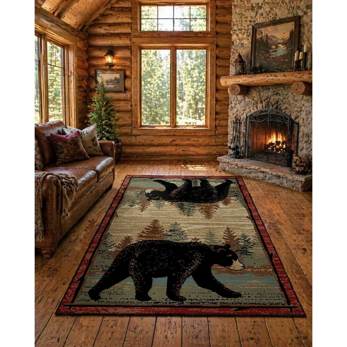 American Destination Riverwatch Multi Lodge Area Rug