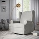 preview thumbnail 21 of 36, Storkcraft Serenity Wingback Upholstered Recline Glider