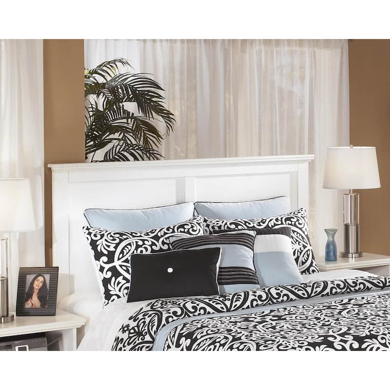 Signature Design by Ashley Bostwick Shoals White Panel Headboard (Headboard Only) - White - Queen