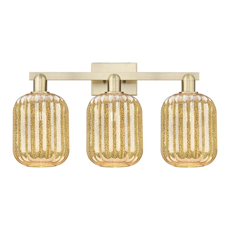Innovations Lighting 716-3W-14-26 Preston Vanity Preston 3 Light 26" - Antique Brass / Mercury