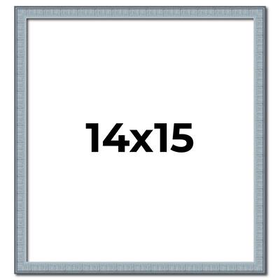 14x15 Frame Rustic Sky Blue Solid Wood Picture Frame | 0.75 Inch