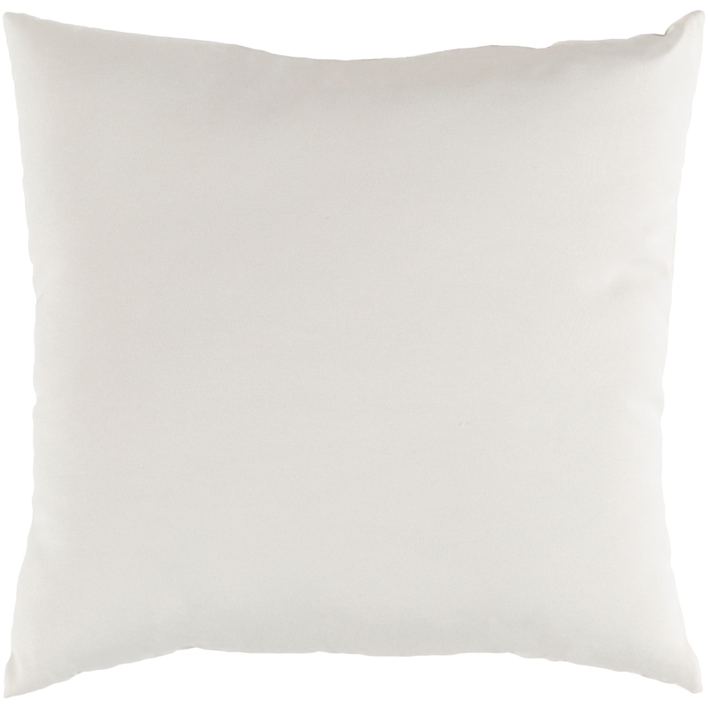Miguel Off-White Solid Indoor/ Outdoor Throw Pillow (20" x 20")