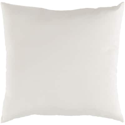 Miguel Off-White Solid Indoor/ Outdoor Throw Pillow (20" x 20")