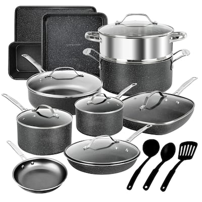 Granitestone 20 Piece Nonstick Pots and Pans Cookware and Bakeware Set