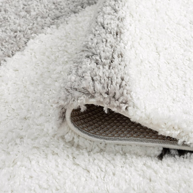 Upscale Shag Modern & Contemporary Abstract Indoor Area Rug