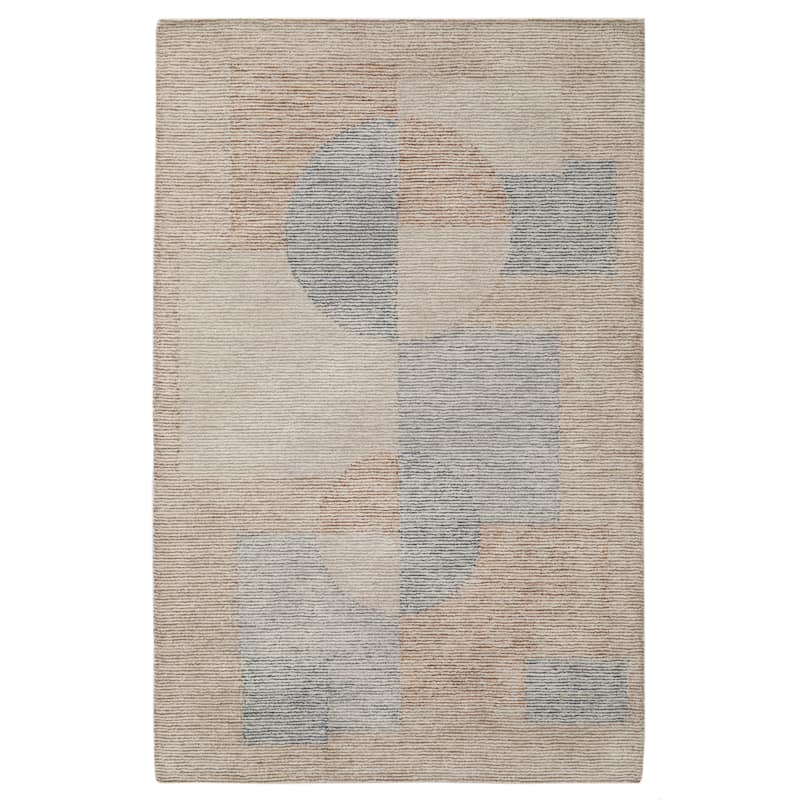 Terra by Obeetee Shadows Modern Eclipse Multi Rug - 3'x5' - Straw Stripe