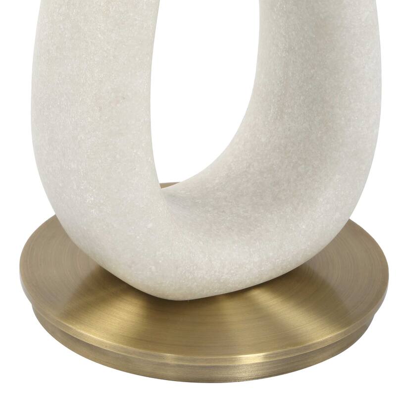 Uttermost Sonia Modern Brass Accent Table - 14.00" W x 23.25" H x 14.00" D