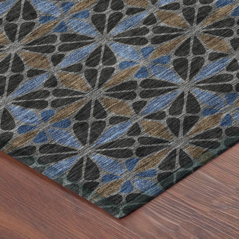 Machine Washable Indoor/ Outdoor Mosaic Pablo Chantille Rug