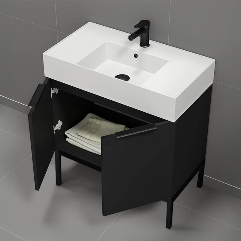 Nameeks Derin-3217-C Derin 32" Free Standing Single Basin Vanity Set