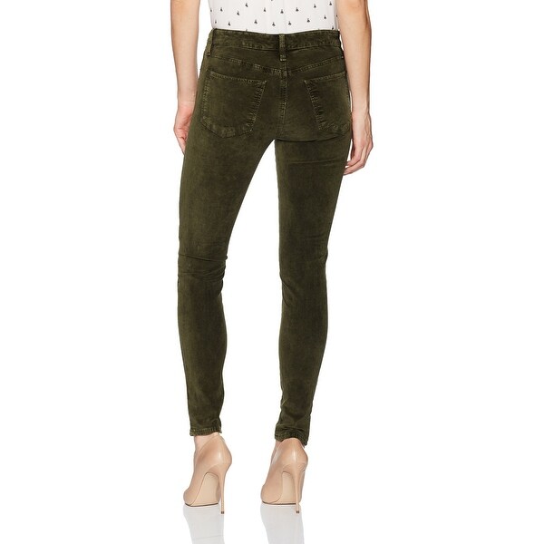 green velvet skinny pants