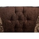 preview thumbnail 5 of 6, Dayaram Traditional Dark Brown Chenille Loveseat by Gracewood Hollow