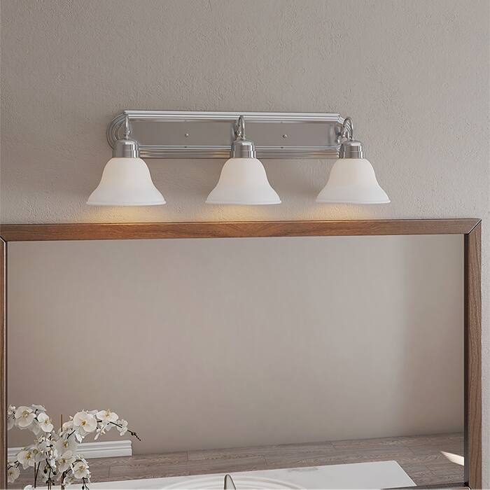 Millbridge Satin Nckel Dimmable 3-Light Vanity Light - Satin Nickel - Satin Nickel