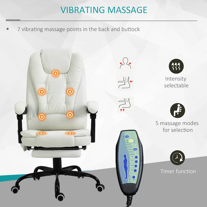 Vinsetto 7Point Vibrating Massage Office Chair High Back Executive