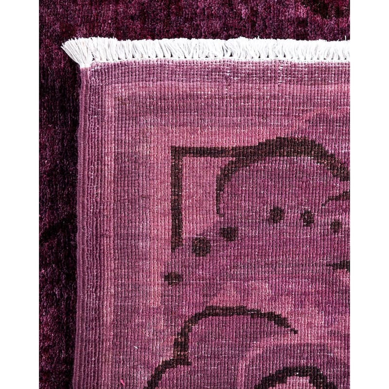Contemporary Overdyed Wool Hand Knotted Area Rug - 8' 1" x 10' 3"