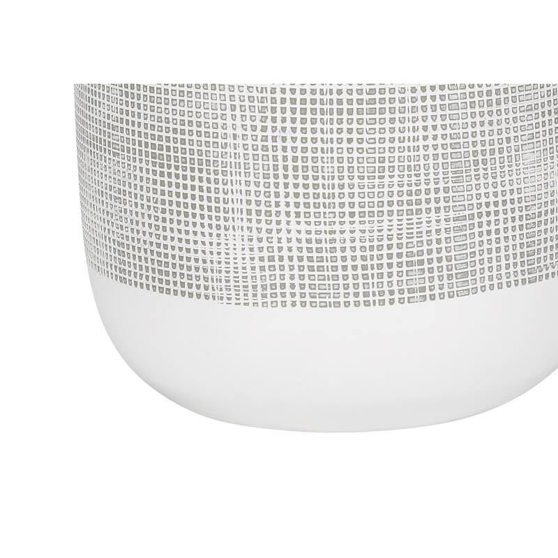 Ceramic Table Lamp 27 Inch Height with Linen Shade 3 Way Switch