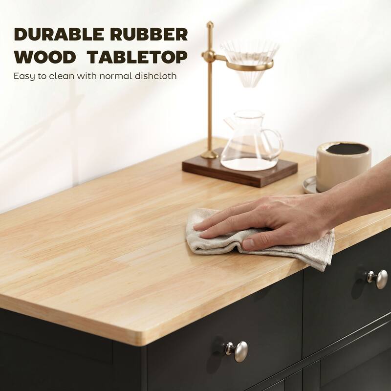 HOMCOM Space-saving Kitchen Buffet Sideboard Pantry