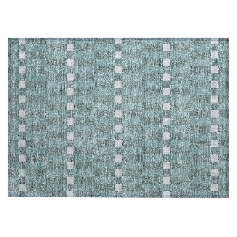 Machine Washable Indoor/ Outdoor Modern Augusta Chantille Rug