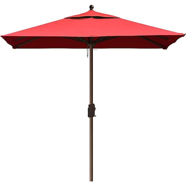 EliteShade Sunbrella 9-foot Patio Market Umbrella - 6x6ft Red