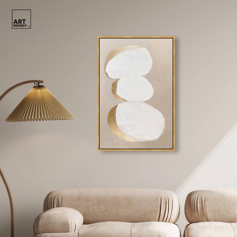 Stacked Stones I Canvas by Art Remedy