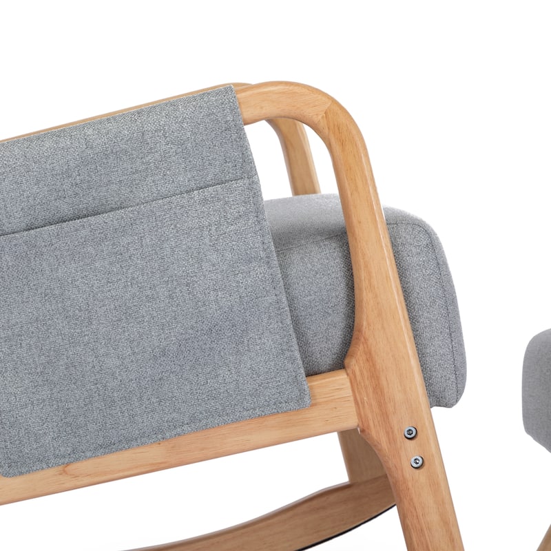 Rocking Armchair With Ottoman for Living Room