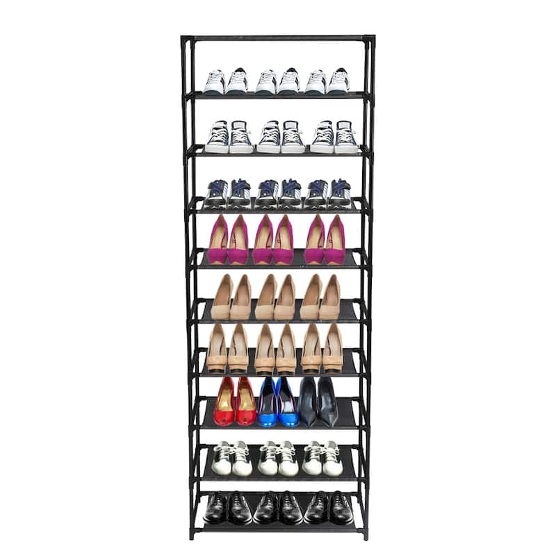3/10-Tier Shoe Rack Entryway Shoe Shelf Organizer