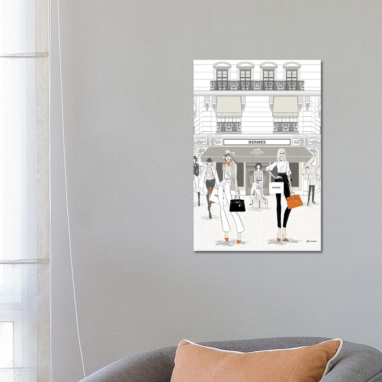 Hermes Store Front Canvas Print by So Loretta