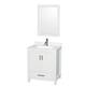 Option White / Giotto Quartz Top / Brushed Chrome