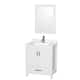 Option White / Giotto Quartz Top / Brushed Chrome