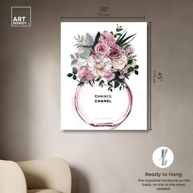 Floral Chance Fragrance Acrylic by Art Remedy, Ready to Hang