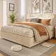 preview thumbnail 8 of 29, Platform Bed with Channel Tufted Corduroy Headboard and 4 Storage Drawers