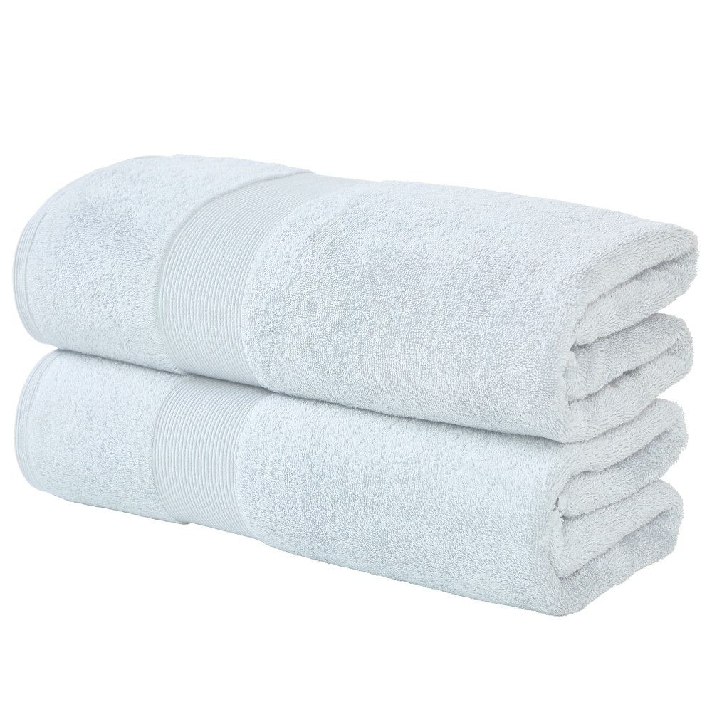 Fabstyles Luxury Large Bath Sheet 35 by 70 Inches Set of 2