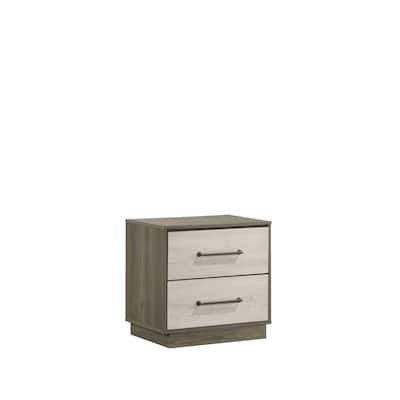 Modern Style 2-Drawer Night stand Made with Wood