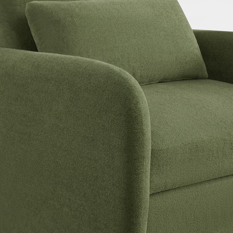 Spruce & Spring Modern Pull-Out Accent Chair Bed with Adjustable Backrest & Space-Saving Design