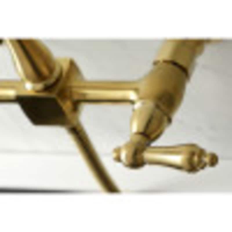 Kingston Brass Heritage 1.8 GPM Wall Mounted Bridge Kitchen Faucet -